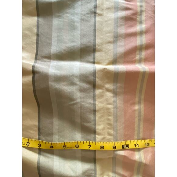 Silk Tafetta Striped decorator fabric Kravet gold melon green 46"x88" orig. 189y - Picture 3 of 5